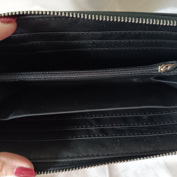 NEW - BOHO INSPIRED BLING BLACK ACCORDION WALLET🖤 - Picture 6 of 8